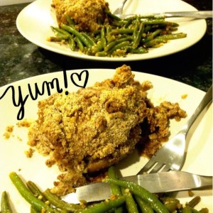 {CE #2} Almond Meal Baked Chicken