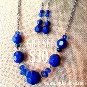cobalt blue statement necklace