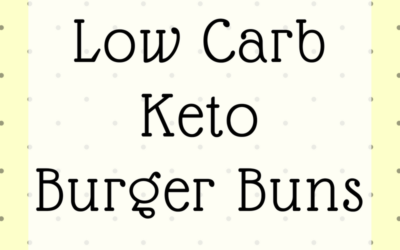 Low carb, Keto burger buns!