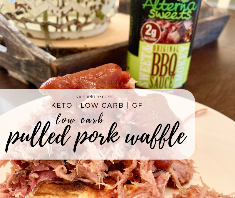 Low Carb Pulled Pork Waffle